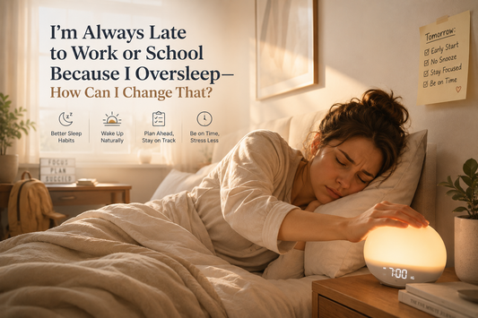I'm Always Late to Work or School Because I Oversleep—How Can I Change That? The sunrise clocks