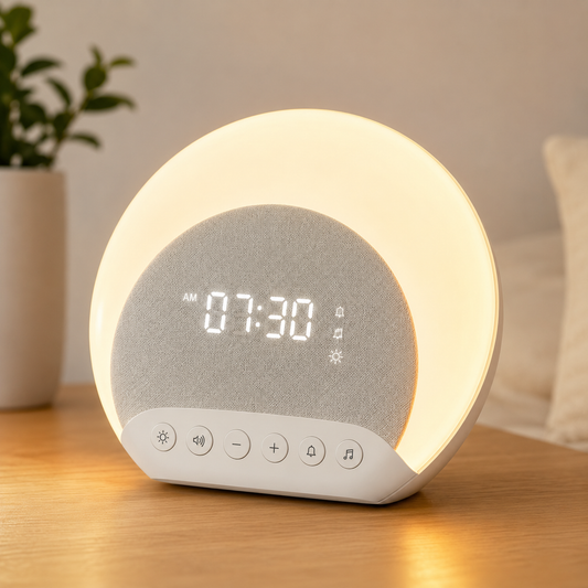 Sound Machine Sunrise Alarm Clock with Night Light 26 Nature Inspired Sleep Sounds 0-100% Dimmable Clock Sunrise Lamp Wake Up L Stickyz Creations
