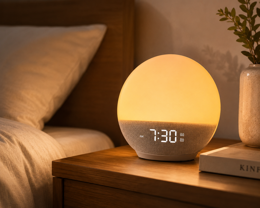 Sunrise Alarm Clock Wake Up Light Clock Sunrise/Sunset Simulation Digital Clock with Night Light FM Radio Desk Clocks The sunrise clocks