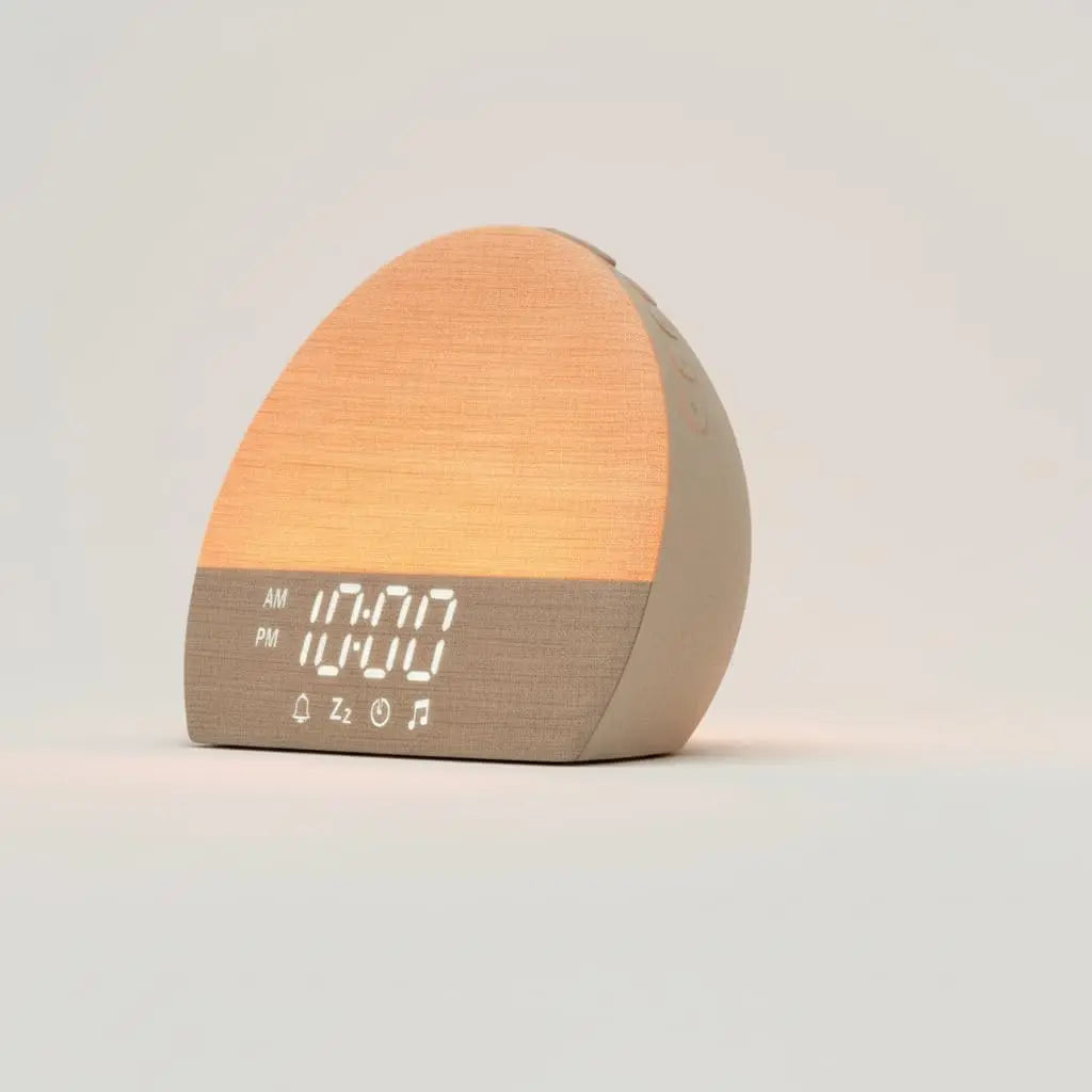 White Noise Sound Machine Sunrise Alarm Clock - 30 Non-Looping Soothing Sleep Sounds with LoFi and Healing Music| 10-Color Stickyz Creations