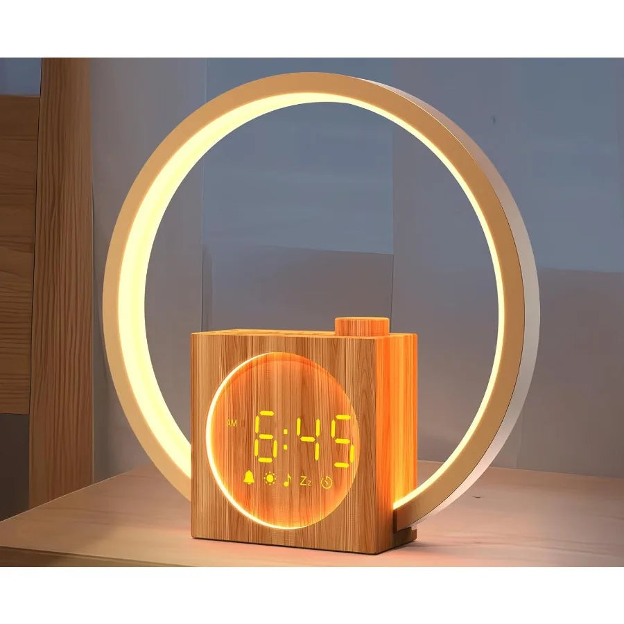Sunrise Alarm Clock with Sound Machine: White Noise Machine for Heavy Sleepers 12 Light Colors 30 Sleep Sounds 20 Brightness 32 Stickyz Creations